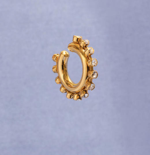 Chabaux Bling 系列耳挂 - 中号 gold/silver（单个） 商品图3