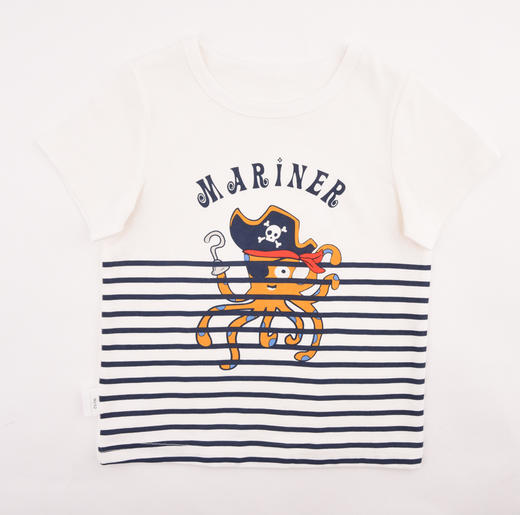 棉果果夏季男童章鱼套头T恤M212140220287 商品图3