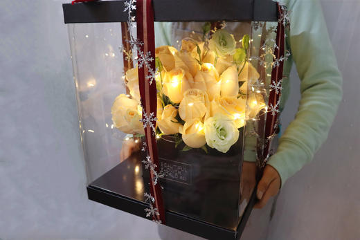 玫瑰正方体礼盒皇冠款三选一 商品图3