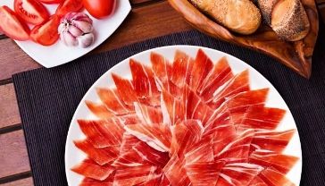 西班牙进口5j火腿伊比利亚火腿 cincojotas 纯种黑猪橡树林饲养 48个