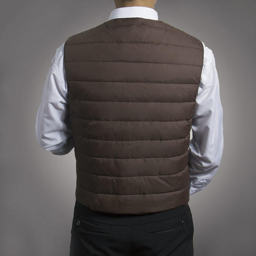 裁缝学苑 M53男士羽绒马甲马夹保暖坎肩背心11服装裁剪图牛皮纸样 商品图2