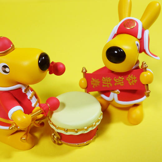 新年袋鼠手办套装 商品图1