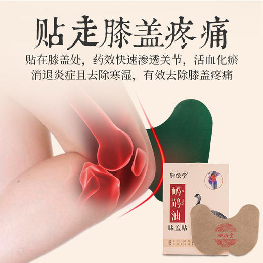 《3月花漾女神节》 御恒堂鸸鹋油膝盖贴、肩颈贴   一盒10贴 商品图5