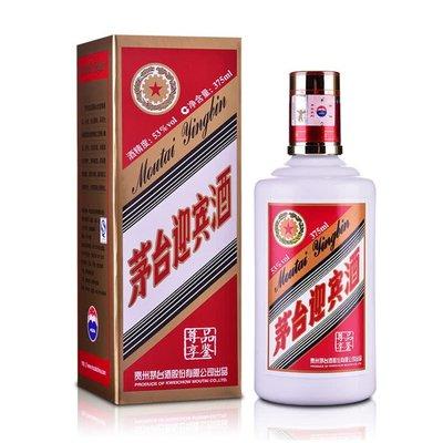 【推荐】贵州茅台酒股份有限公司出品  迎宾品鉴   酱香型 53度  375ml 【单瓶装】 商品图1
