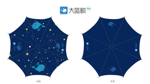 大蓝鲸定制晴雨两用伞（升级自动伞） 商品图0