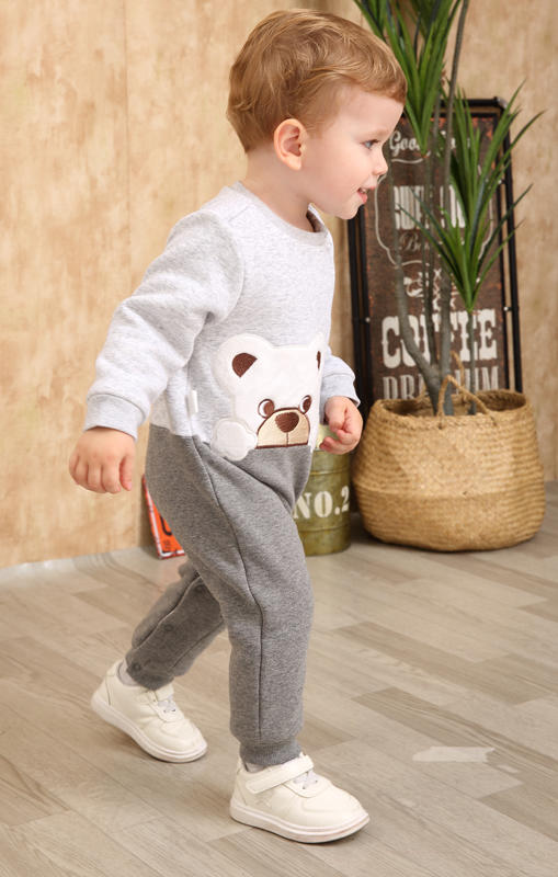 棉果果秋冬季男童趴趴熊偏襟哈衣连体衣连身衣M412720219699 商品图1