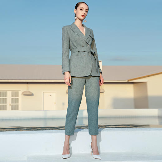 IWY/绿色西装套装A-CP783-1 商品图0