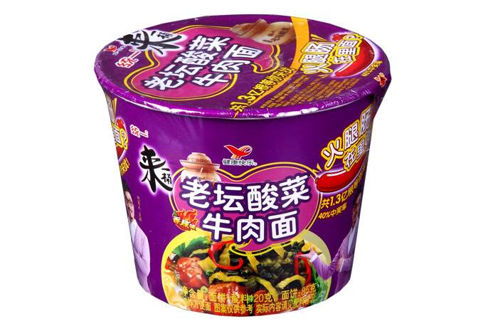 统一老坛酸菜牛肉面120g 1桶3.33333元 12桶/箱 一箱起批