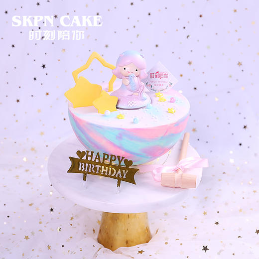 【本月星座】水瓶座星球蛋糕【星座系列】 商品图0