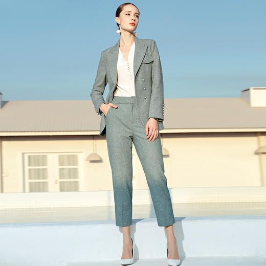IWY/绿色西装套装A-CP783-1 商品图9