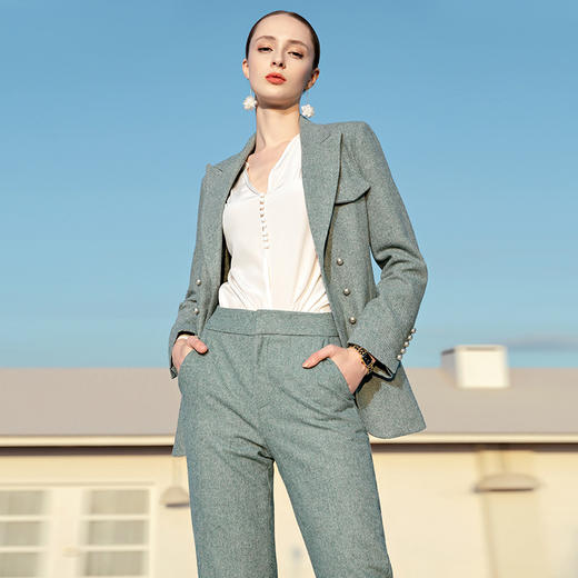 IWY/绿色西装套装A-CP783-1 商品图6