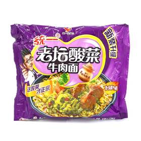 统一老坛酸菜牛肉 面121gX24包/箱袋装 每包2.041666元 一箱起批