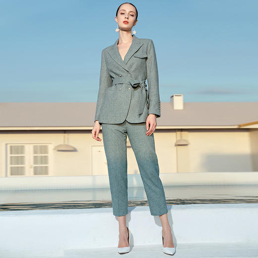 IWY/绿色西装套装A-CP783-1 商品图1