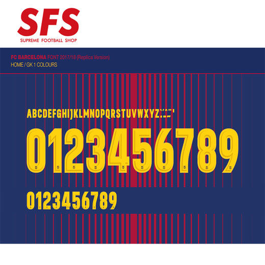 SFS 1718赛季巴萨 巴塞罗那主场球员印号系列（非球衣链接） 商品图0