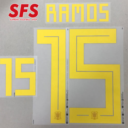 【印制风险自担】SFS：2018俄罗斯世界杯 西班牙主场/客场球员 印号系列 商品图4
