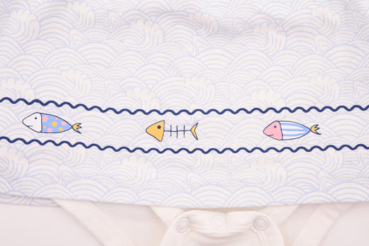 棉果果夏季女童海军风连体衣连身衣哈衣M222727220270 商品图4