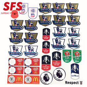 SFS英超07/13 13/17 17/19赛季联赛臂章 社区盾联赛杯卫冕冠章