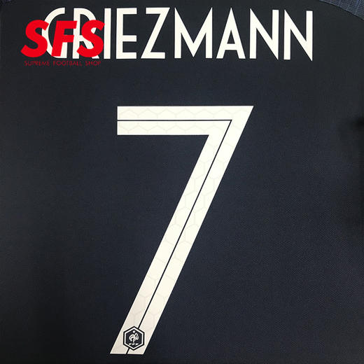 【印制风险自担】SFS 2018世界杯法国队主场 客场印号系列 1星法国印号多选项（非球衣链接） 商品图2