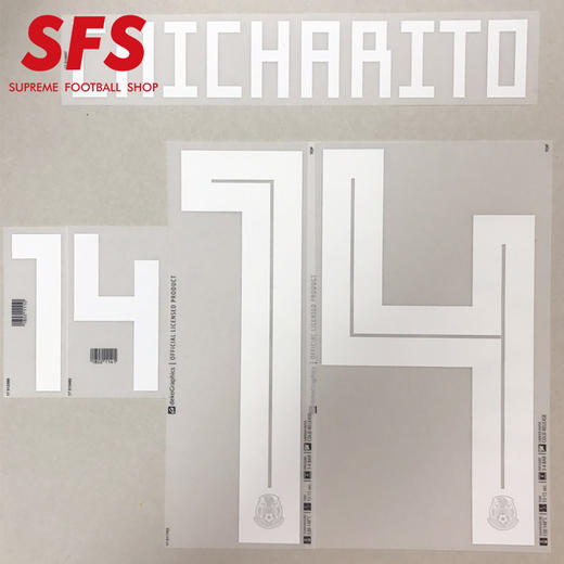 【印制风险自担】SFS：2018俄罗斯世界杯墨西哥主场/客场 小豌豆印号 （非球衣链接） 商品图0