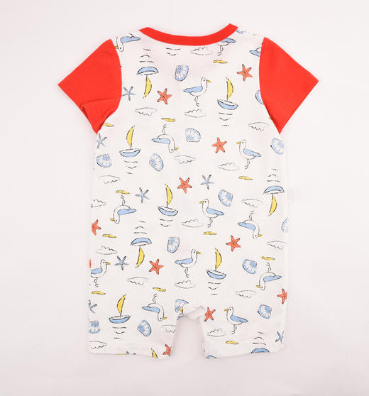 棉果果夏季男童卡通印花对开连体衣连身衣哈衣连身衣哈衣M212722220307 商品图6