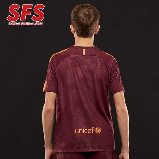 SFS耐克正品1718巴萨第二客场大童球衣 儿童足球服847385-683 商品图1