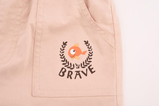 棉果果夏季男童水洗棉弹力中裤短裤M212202220297 商品图5