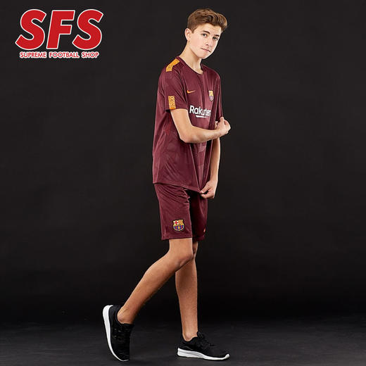 SFS耐克正品1718巴萨第二客场大童球衣 儿童足球服847385-683 商品图2