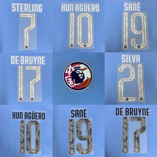 【印制风险自担】SFS 2019英超亚洲杯曼城中国行臂章 球员杯赛印号（非球衣链接） 商品图0