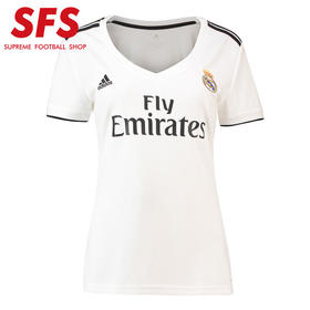 SFS 阿迪达斯正品1819皇家马德里主场女装足球服 女款球衣CG0545