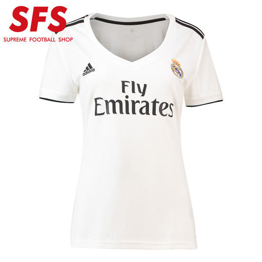 SFS 阿迪达斯正品1819皇家马德里主场女装足球服 女款球衣CG0545 商品图0