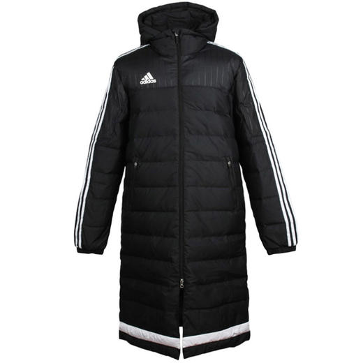 SFS阿迪达斯正品冬季新款运动连帽防风保暖长款足球羽绒服 AA6885 商品图3