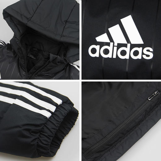 SFS阿迪达斯正品冬季新款运动连帽防风保暖长款足球羽绒服 AA6885 商品图2