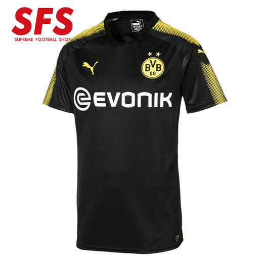 SFS彪马正品1718多特蒙德客场球衣 短袖球迷版足球服男751672-02 商品图0