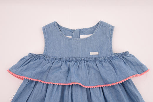 棉果果专享夏季女童圆领牛仔连衣裙M222702220261 商品图6