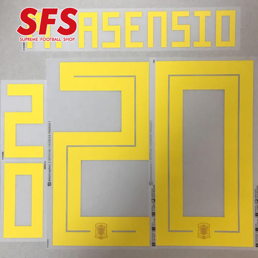 【印制风险自担】SFS：2018俄罗斯世界杯 西班牙主场/客场球员 印号系列 商品图2