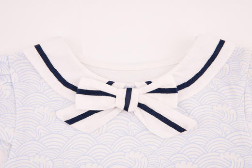 棉果果夏季女童海军风连体衣连身衣哈衣M222727220270 商品图6