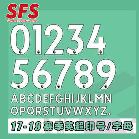 SFS 2017-2019赛季英超联赛球员版印号 胶质 个性定制