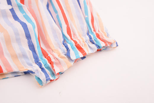 棉果果夏季女童条纹吊带连体衣M222724220269 商品图5