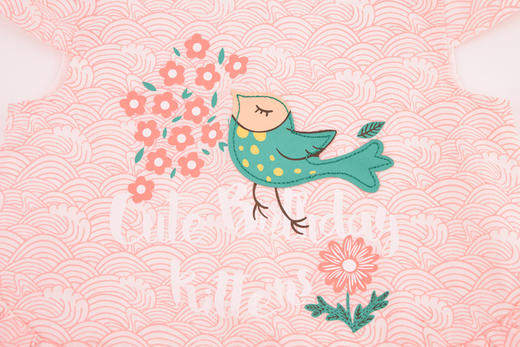 棉果果夏季女童短袖圆领连衣裙M222701220263 商品图2