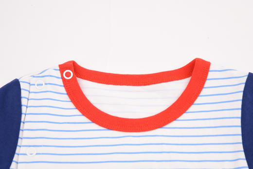 棉果果夏季男童条纹偏襟连体衣连身衣哈衣M212720220308 商品图7