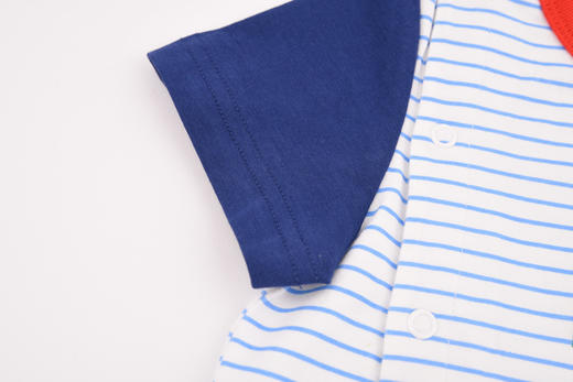 棉果果夏季男童条纹偏襟连体衣连身衣哈衣M212720220308 商品图8