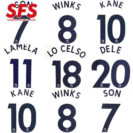 SFS 19-22热刺主场联赛蓝色印号 多球员选项（非球衣链接） 商品图0