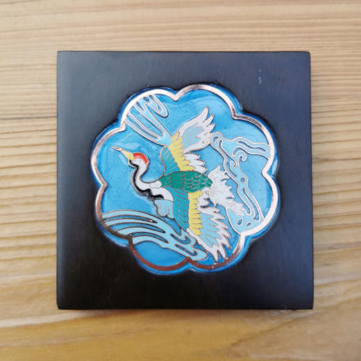 天一书局出品 黑檀木茶杯垫 茶托西番莲茶垫山藤编织茶具茶托 商品图4