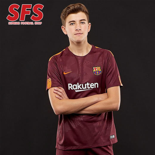 SFS耐克正品1718巴萨第二客场大童球衣 儿童足球服847385-683 商品图0