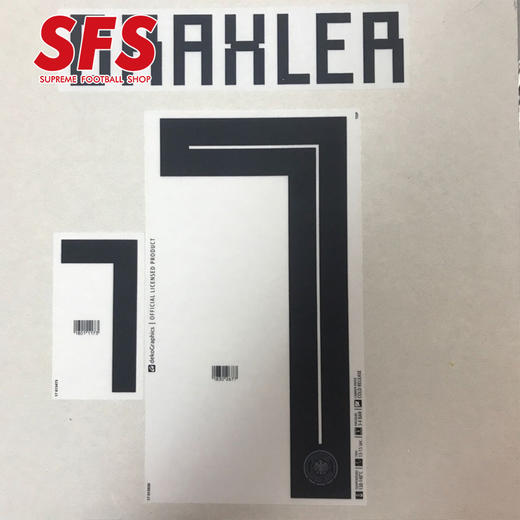 【印制风险自担】SFS 2018俄罗斯世界杯德国主场/客场 球员印号系列（非球衣链接） 商品图2