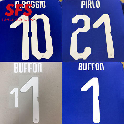 【印制风险自担】SFS：2018俄罗斯世界杯 意大利主场/客场球员印号系列（非球衣链接） 商品图0