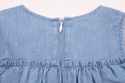 棉果果专享夏季女童圆领牛仔连衣裙M222702220261 商品图4