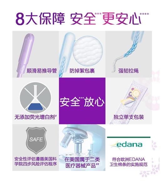 TAMPAX/丹碧丝 幻彩系列卫生棉条 普通流量 16支 商品图10