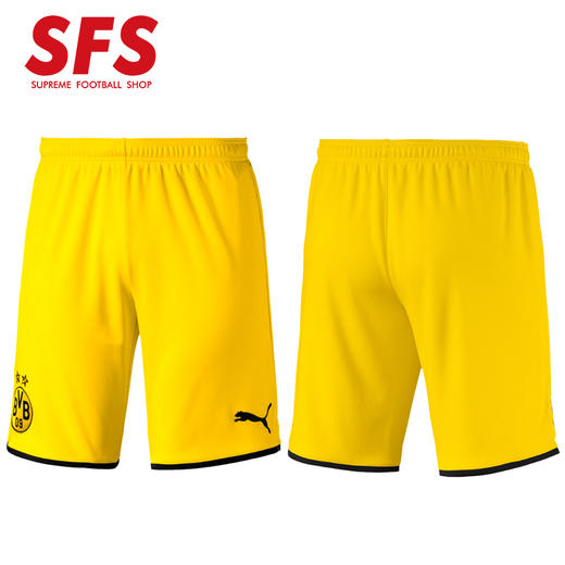 SFS彪马正品19-20多特蒙德主场客场球员短裤 运动足球裤755756 商品图0