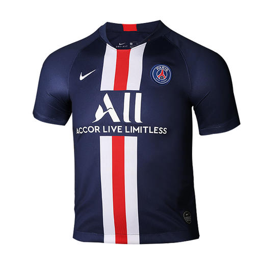 SFS耐克正品19-20巴黎圣日耳曼大童球衣儿童短袖足球服AJ5817-411 商品图4